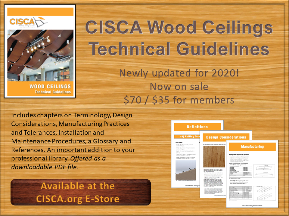 CISCA information for 20202021 Ceilings & Interior Systems